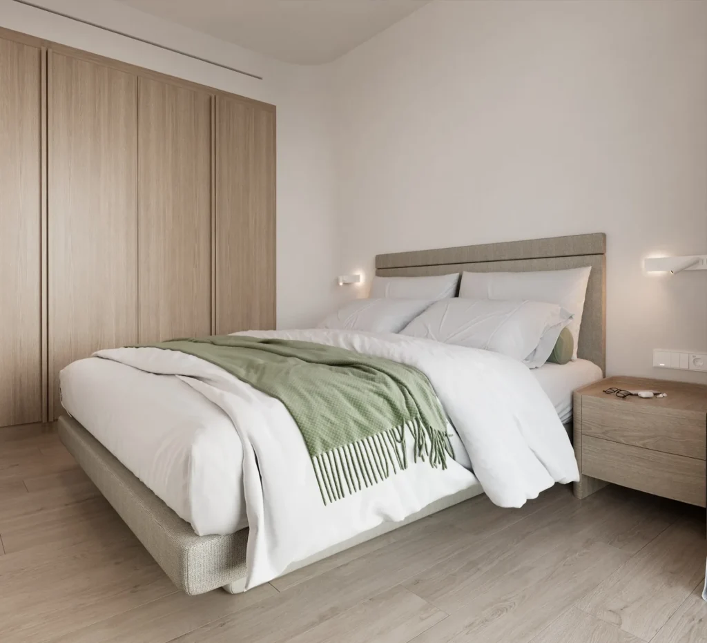 MARĒ one-bedroom seaside residence interior, Eretria