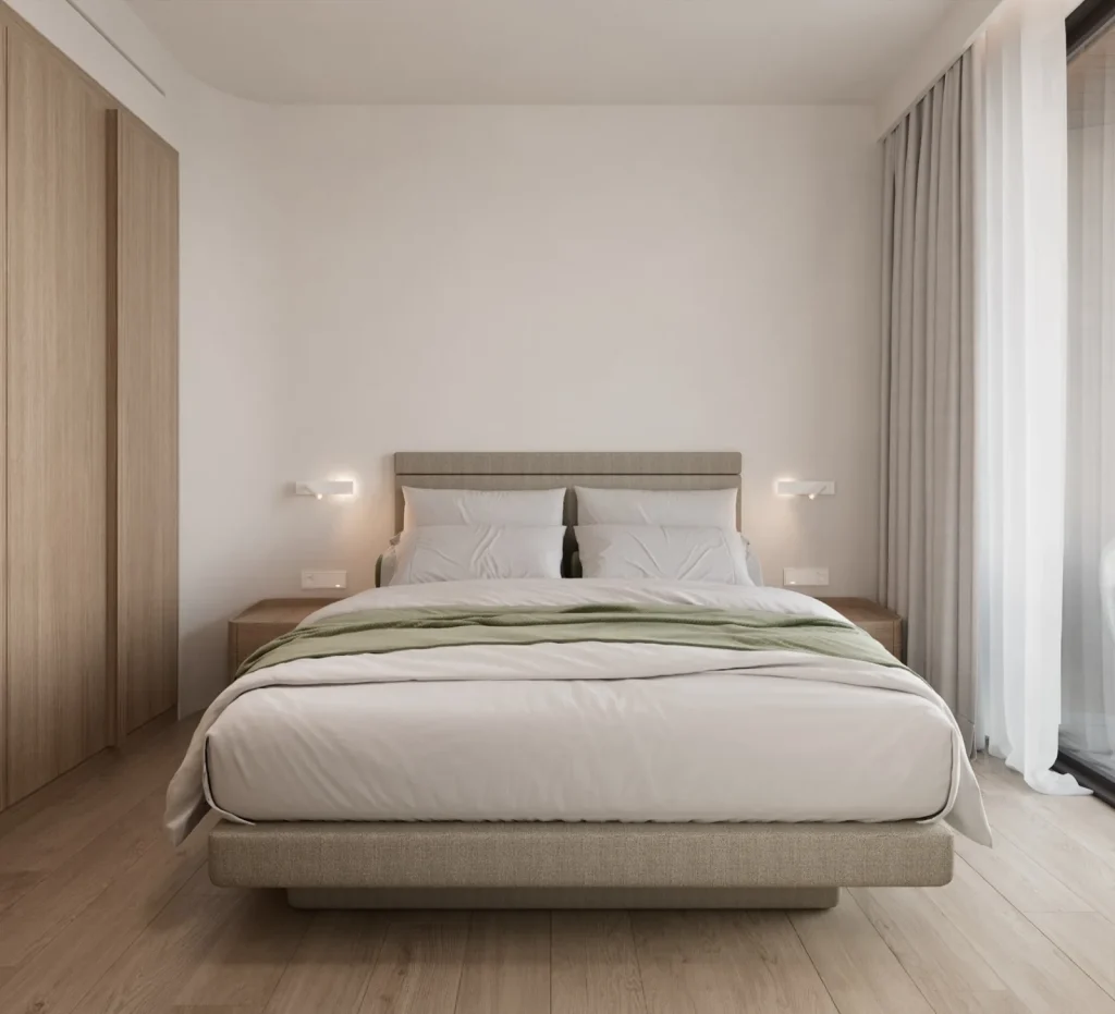 MARĒ one-bedroom seaside residence interior, Eretria